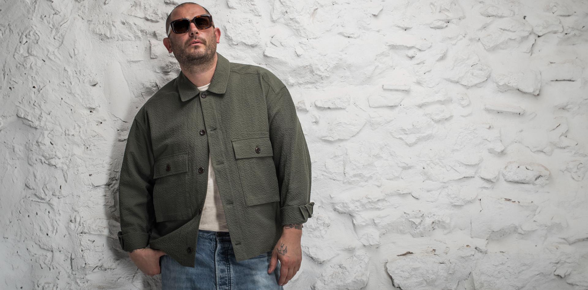 LA CHEMISE CARGO "SEERSUCKER“ KAKI