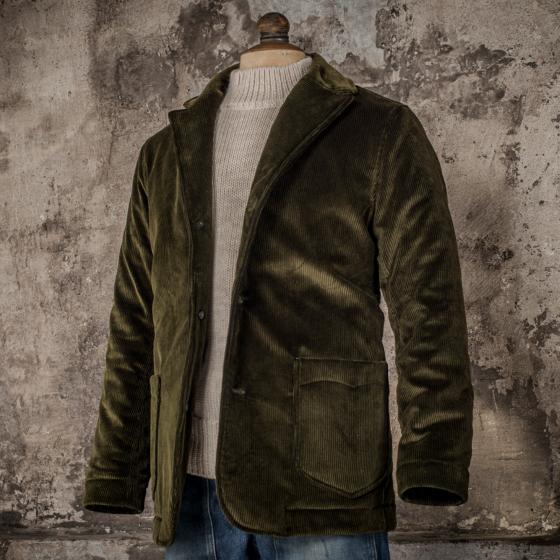 LE BLAZER "ANATOLE" VELOURS KAKI