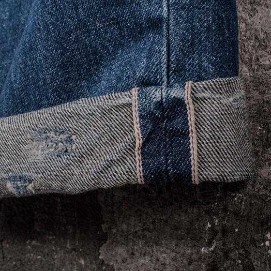 LE DENIM CARGO SELVEDGE "HEAVY USED"