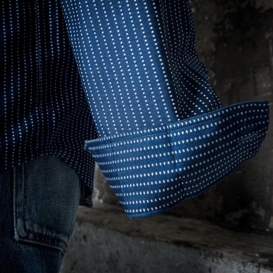 LA CHEMISE "CLASSIQUE" - INDIGO WABASH