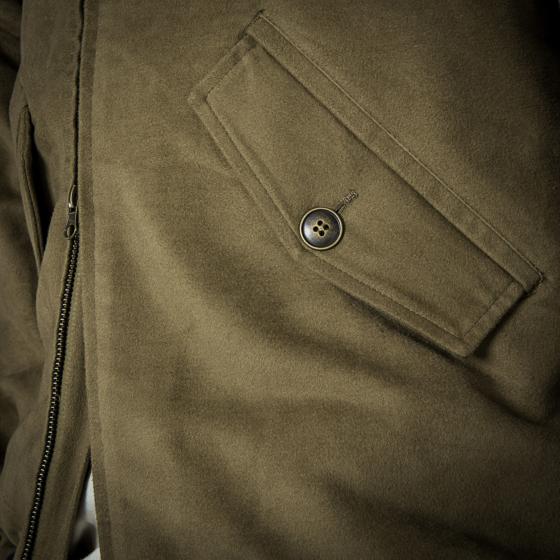 LE BOMBER "70's" EN MOLESKINE