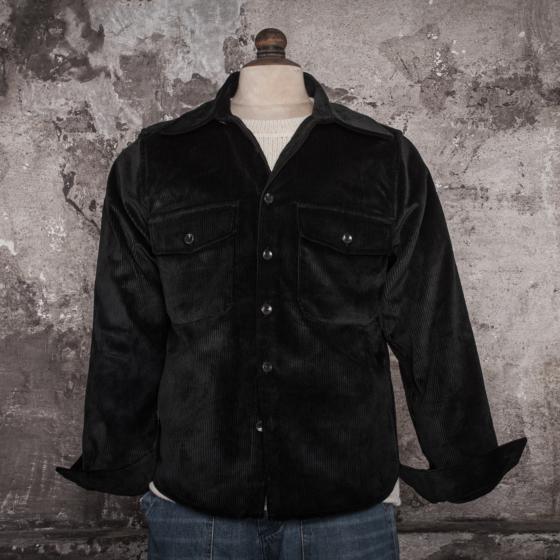LA SURCHEMISE "BAROUDEUR" VELOURS BLACK