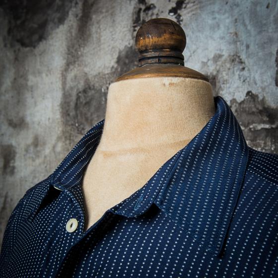 LA CHEMISE "CLASSIQUE" - INDIGO WABASH