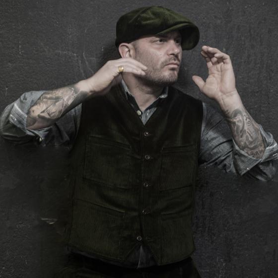 LE GILET "MILORD" - VELOURS KAKI