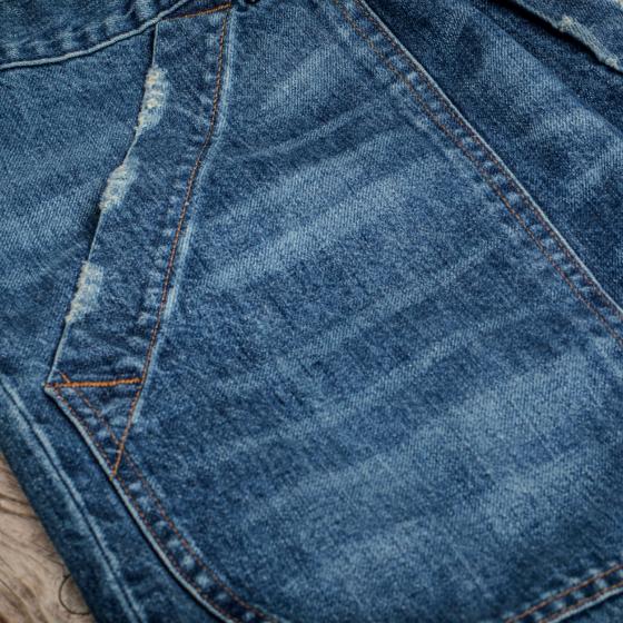 LE SHORT "DENIM CARGO HEAVY USED"