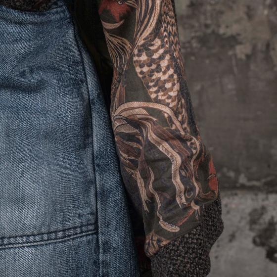 LE "PARDESSUS" CHINÉ CHOCOLAT