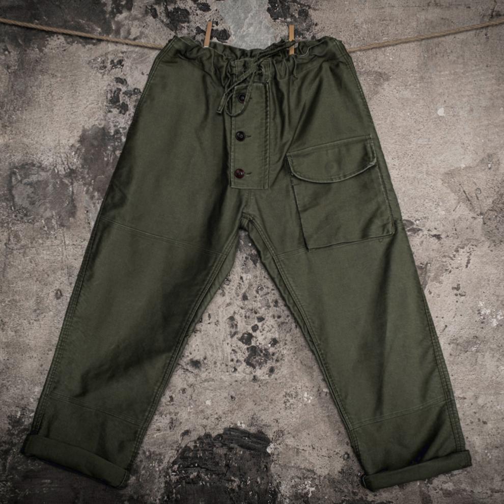 LE PANTALON SUBMARINER - STONED KAKI MOLESKINE