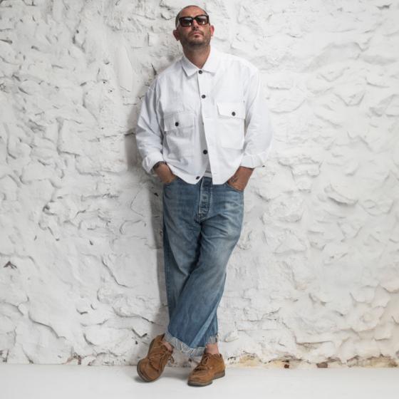 LA CHEMISE CARGO "SEERSUCKER“ WHITE