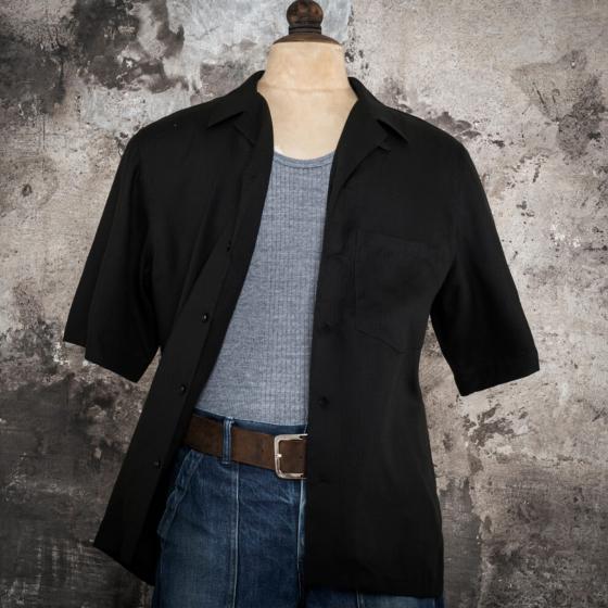 LA CHEMISETTE 50's "BLACK RIPSTOP"