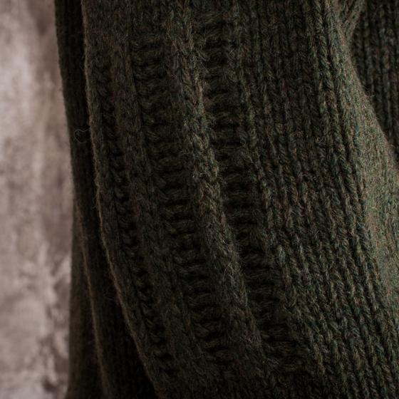 LE PULL "MATAF" COL ROULÉ KAKI