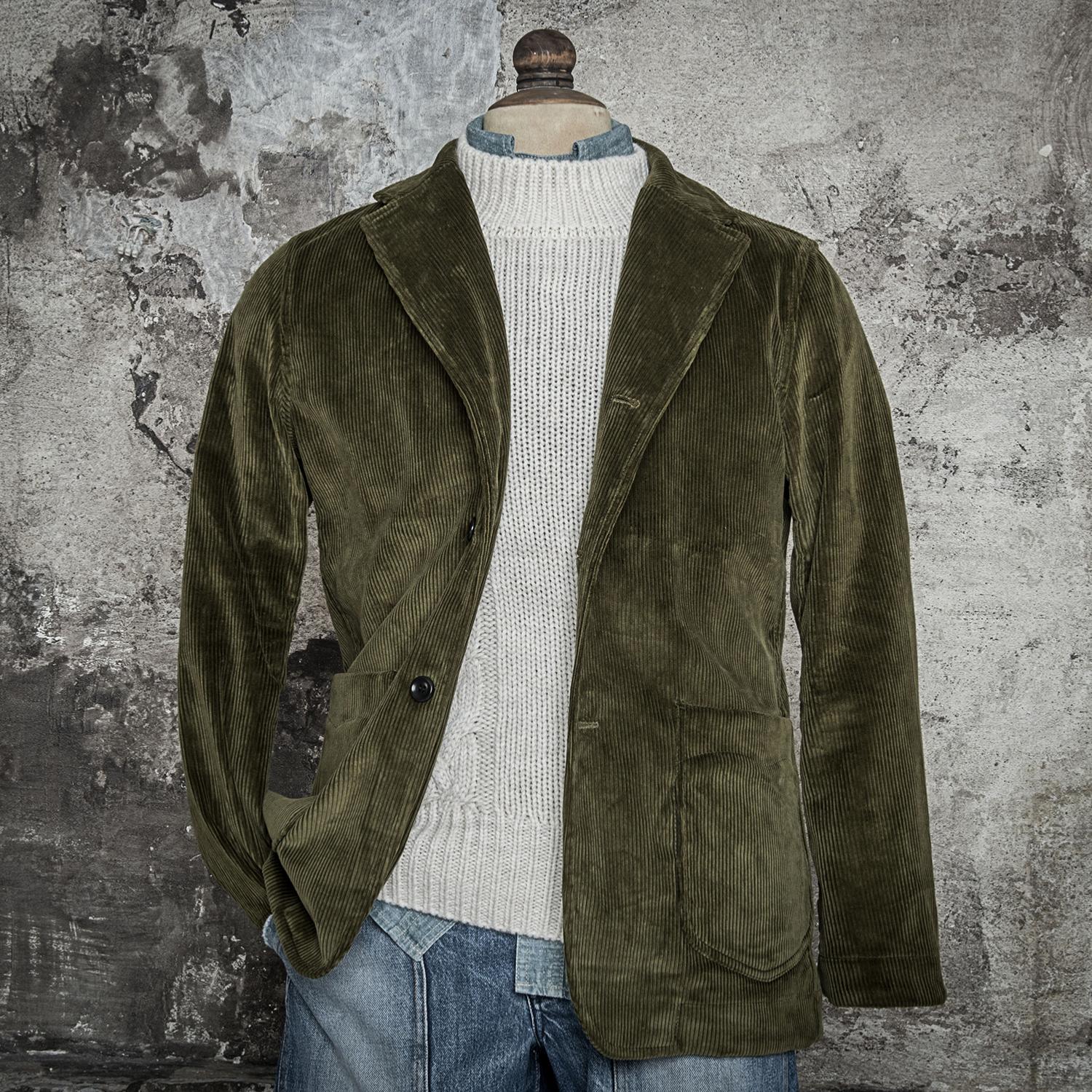 LE BLAZER "ANATOLE" EN VELOURS CÔTELÉ - KAKI