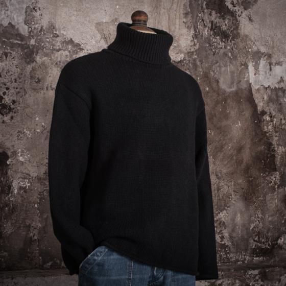 LE PULL "MATAF" COL ROULÉ BLACK