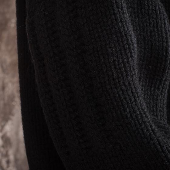 LE PULL "MATAF" COL ROULÉ BLACK