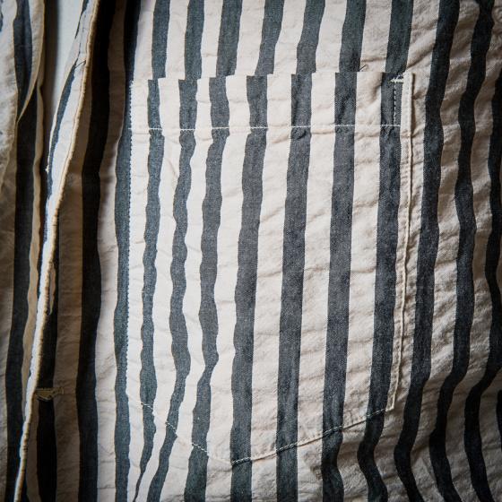 LA CHEMISETTE 50's - NATURAL/ BLACK STRIPED