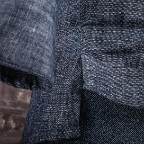 LA CHEMISE "WORKER ZIP" CHAMBRAY