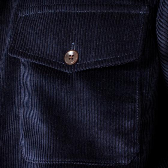 LA SURCHEMISE "BAROUDEUR" VELOURS NAVY